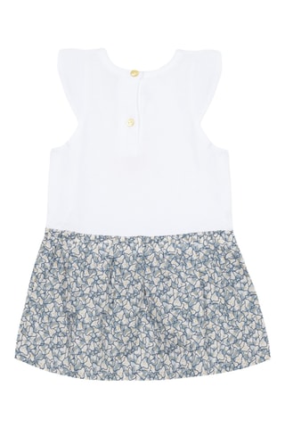 Robe - Blanc et gris - Catimini