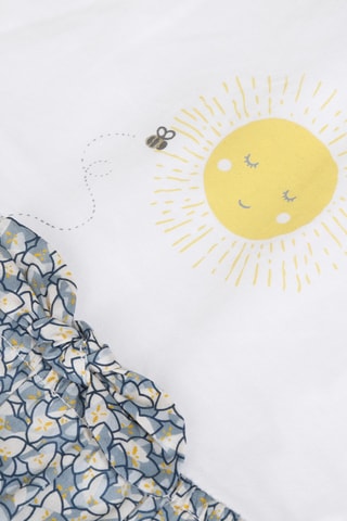 Robe - Blanc et gris - Catimini
