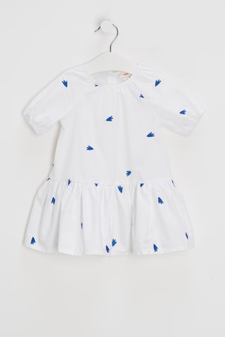 Robe - Blanc et bleu foncé - Catimini