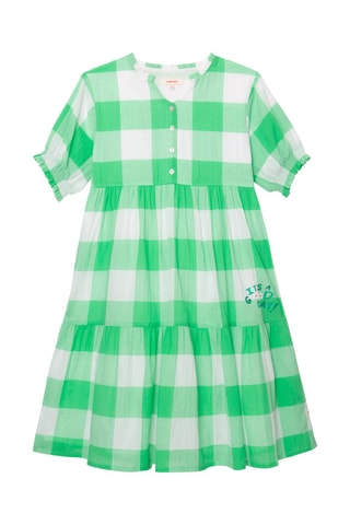 Robe - Vert clair et blanc - Catimini