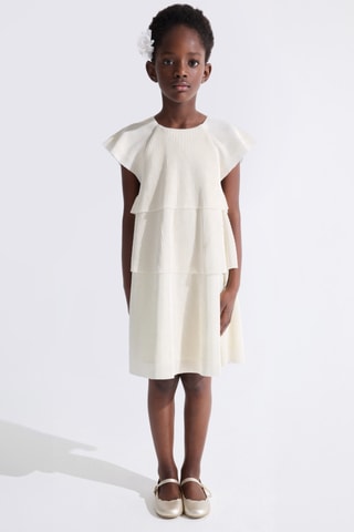 Robe plissée - Ecru - Okaïdi