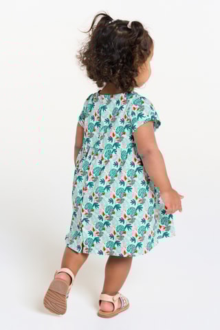 Robe - Turquoise et rouge - Obaïbi