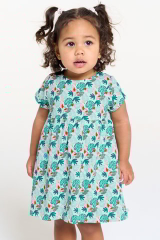 Robe - Turquoise et rouge - Obaïbi