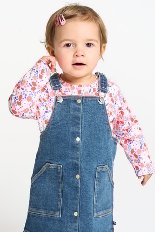 Robe salopette en jean - Indigo - Obaïbi
