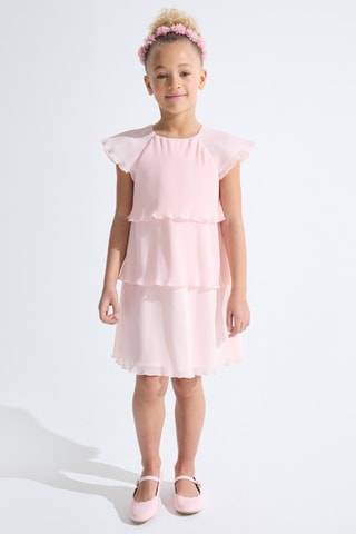 Robe plissée volantée - Rose - Okaïdi