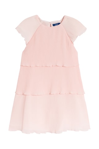 Robe plissée volantée - Rose - Okaïdi