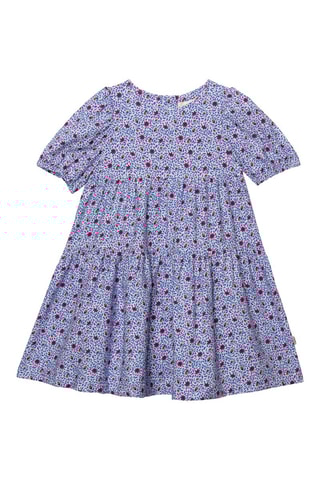 Robe - Bleu cobalt et blanc - Catimini