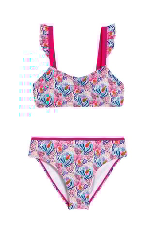 Maillot 2 pièces - Rose et bleu - Okaïdi