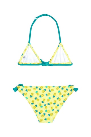 Maillot 2 pièces Vert émeraude et jaune - Okaïdi