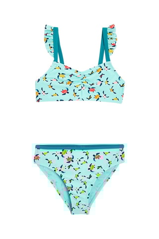 Maillot 2 pièces Turquoise et jaune - Okaïdi