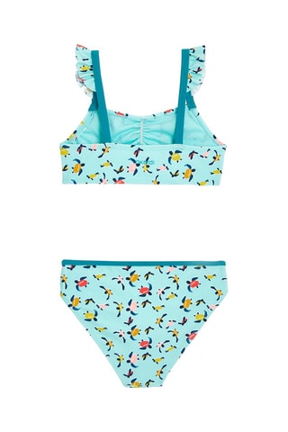 Maillot 2 pièces Turquoise et jaune - Okaïdi
