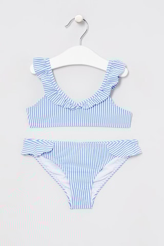 Maillot 2 pièces Bleu cobalt et blanc - Okaïdi
