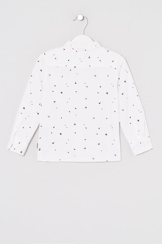 Enfant Garcon Chemise Blanc Chemy Chemise Aop
