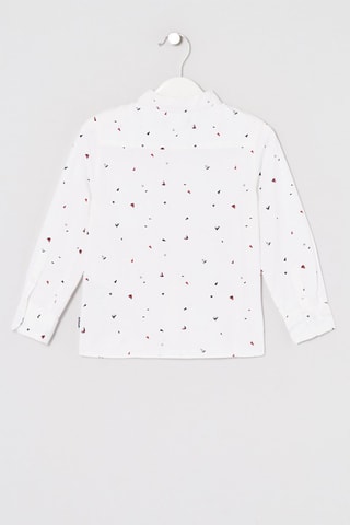 Enfant Garcon Chemise Blanc Chemy Chemise Aop