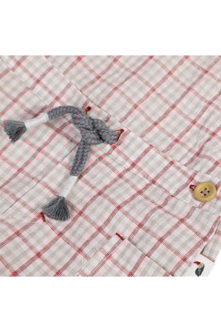 Salopette - Gris clair et rouge - Absorba