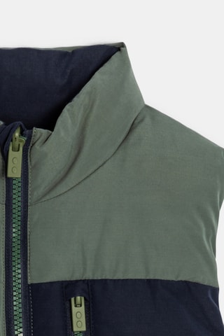 Doudoune sans manches réversible - Kaki et bleu marine - Okaïdi