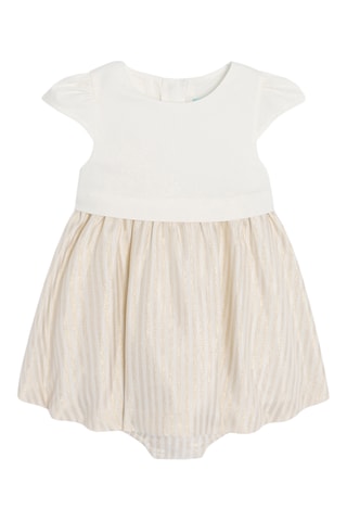 Body-robe - Blanc et beige - Obaïbi