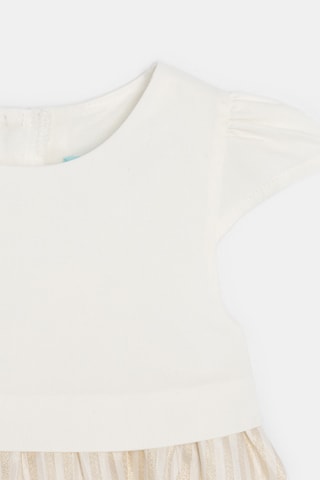 Body-robe - Blanc et beige - Obaïbi