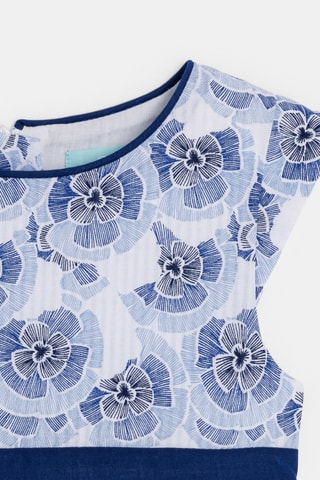 Body-robe - Bleu marine et blanc - Obaïbi