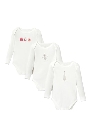 3 bodys - Blanc - Absorba