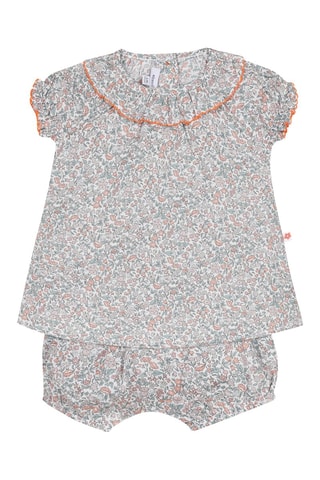 Body robe - Blanc et vert d’eau - Absorba
