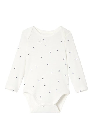 3 bodys - Indigo et blanc - Absorba