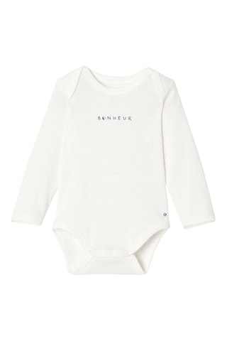 3 bodys - Indigo et blanc - Absorba