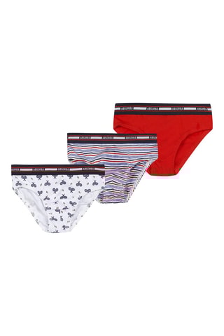 3 slips - Blanc et rouge - Absorba