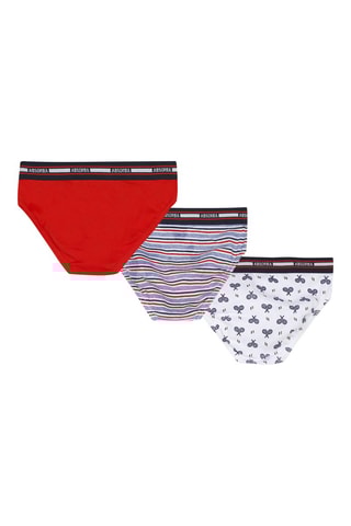 3 slips - Blanc et rouge - Absorba