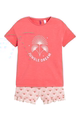 Pyjama - Corail et écru - Okaïdi