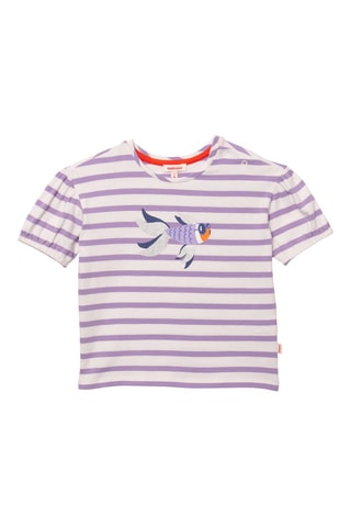 T-shirt - Blanc et violet - Catimini