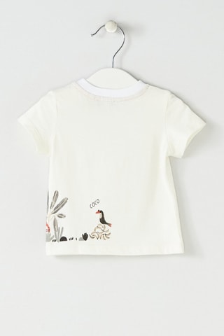 T-shirt - Ecru et gris - Absorba