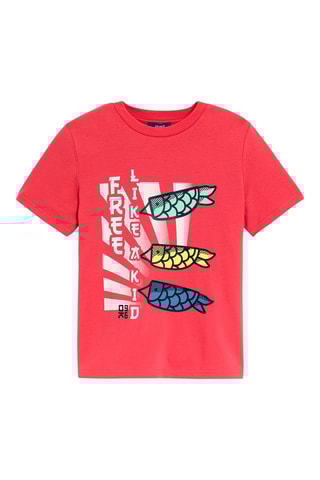 T-shirt - Corail - Okaïdi