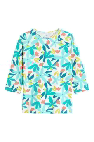 T-shirt Vert et blanc - Okaïdi
