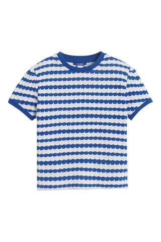 T-shirt - Indigo et blanc - Okaïdi