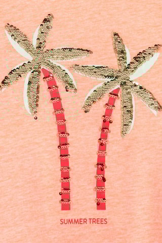 T-shirt - Rose chiné - Okaïdi