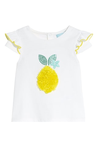 T-shirt - Jaune et blanc - Obaïbi