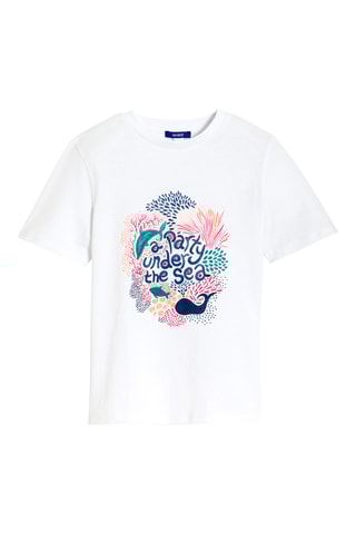 T-shirt - Blanc - Okaïdi