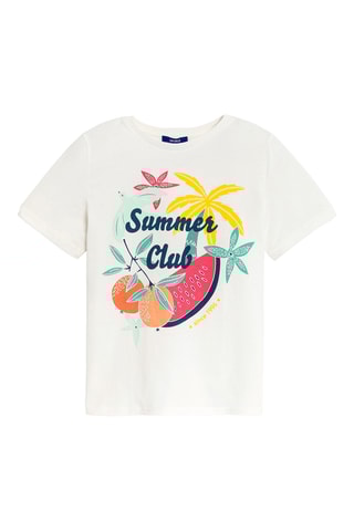 T-shirt - Blanc - Okaïdi