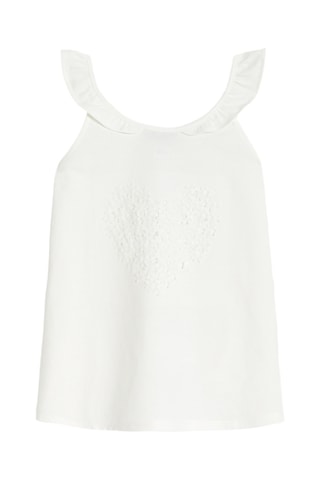 T-shirt sans manches - Blanc - Okaïdi