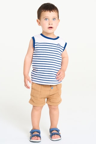 T-shirt sans manches - Blanc - Obaïbi