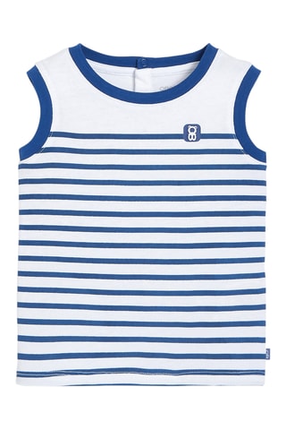 T-shirt sans manches - Blanc - Obaïbi