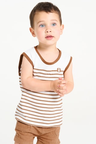 T-shirt sans manches - Blanc - Obaïbi
