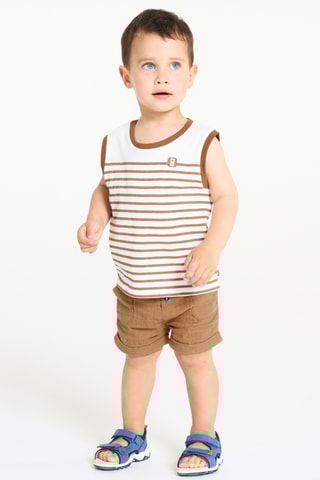 T-shirt sans manches - Blanc - Obaïbi
