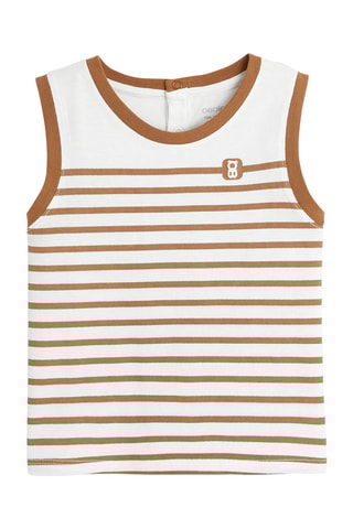 T-shirt sans manches - Blanc - Obaïbi