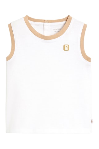 T-shirt sans manches - Blanc - Obaïbi