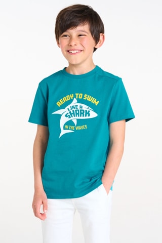 T-shirt - Turquoise - Okaïdi