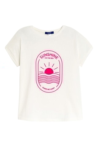 T-shirt - Blanc - Okaïdi