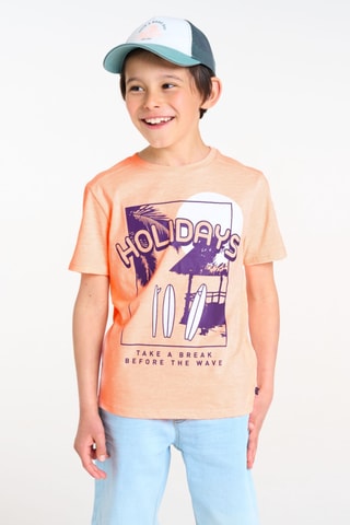 T-shirt - Saumon - Okaïdi