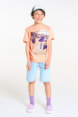T-shirt - Saumon - Okaïdi